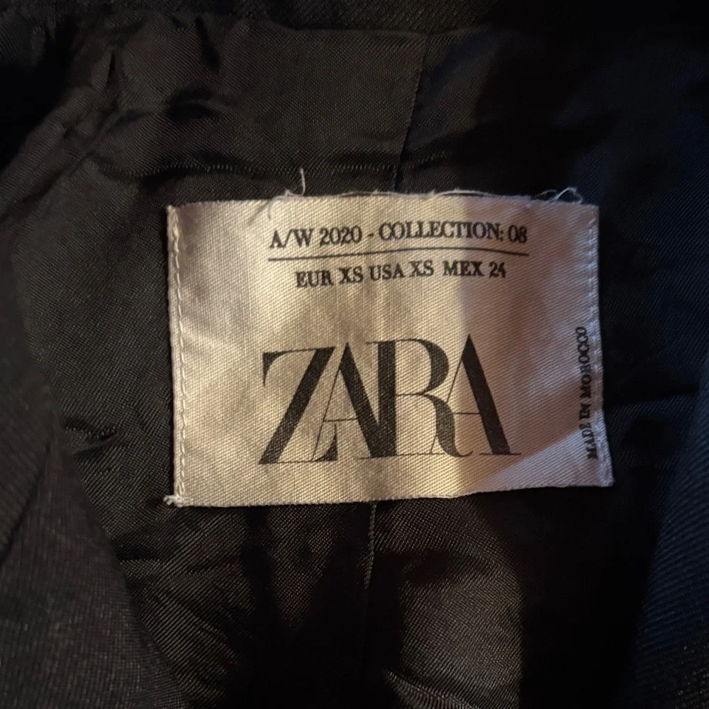Zara XS Black Blazer Bodysuit - Picture 2 of 10